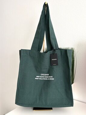 NEW Erewhon West Hollywood WEHO Dark Green Shopper Tote Bag